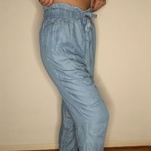 Very comfy blue bohemian flowy pants